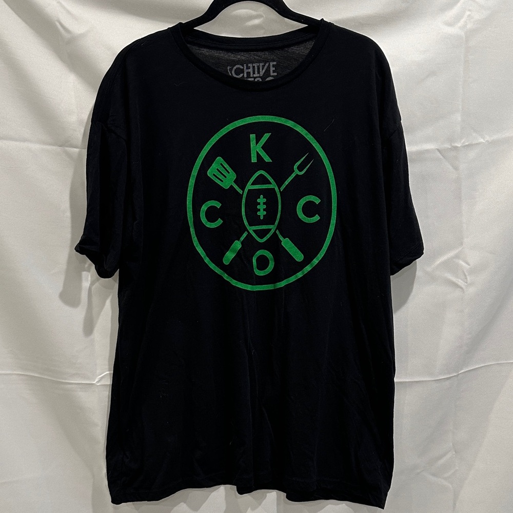 Chive Camp KCCO Black T-Shirt with Green Graphic